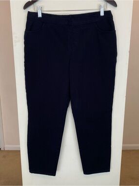 Isaac Mizrahi Live Black Pull On Pants Women’s 14P 14 Petite Pockets Capsule